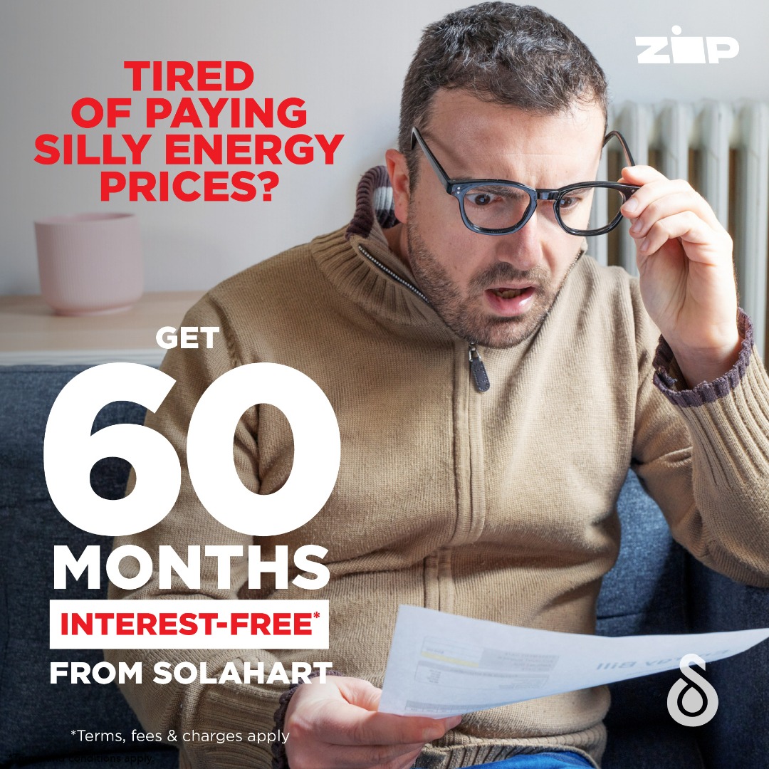 brisbane solahart, solahart 60 months interest free, solar power solahart, solahart zip pay,