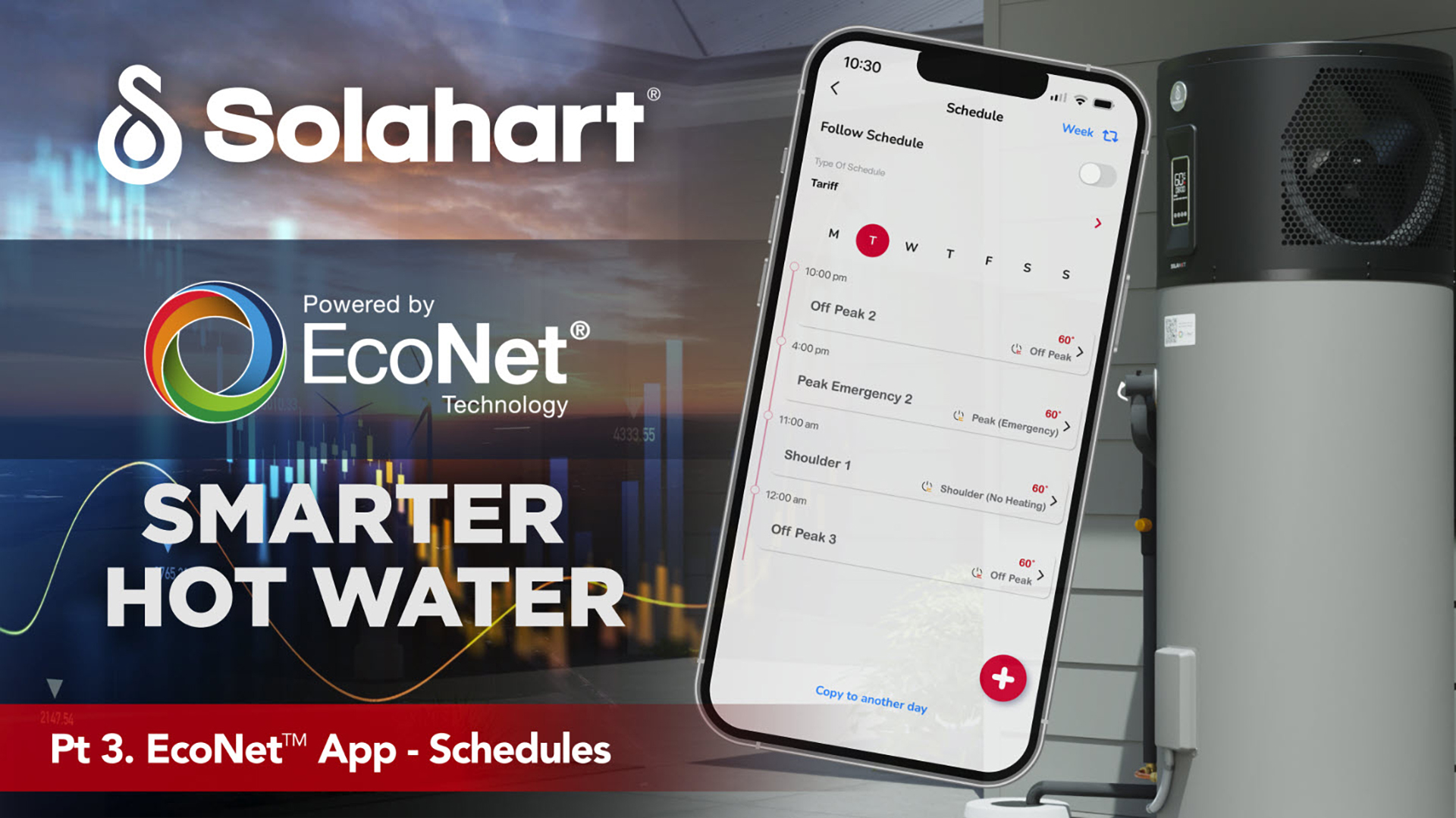 Scheduling with the EcoNet™ App