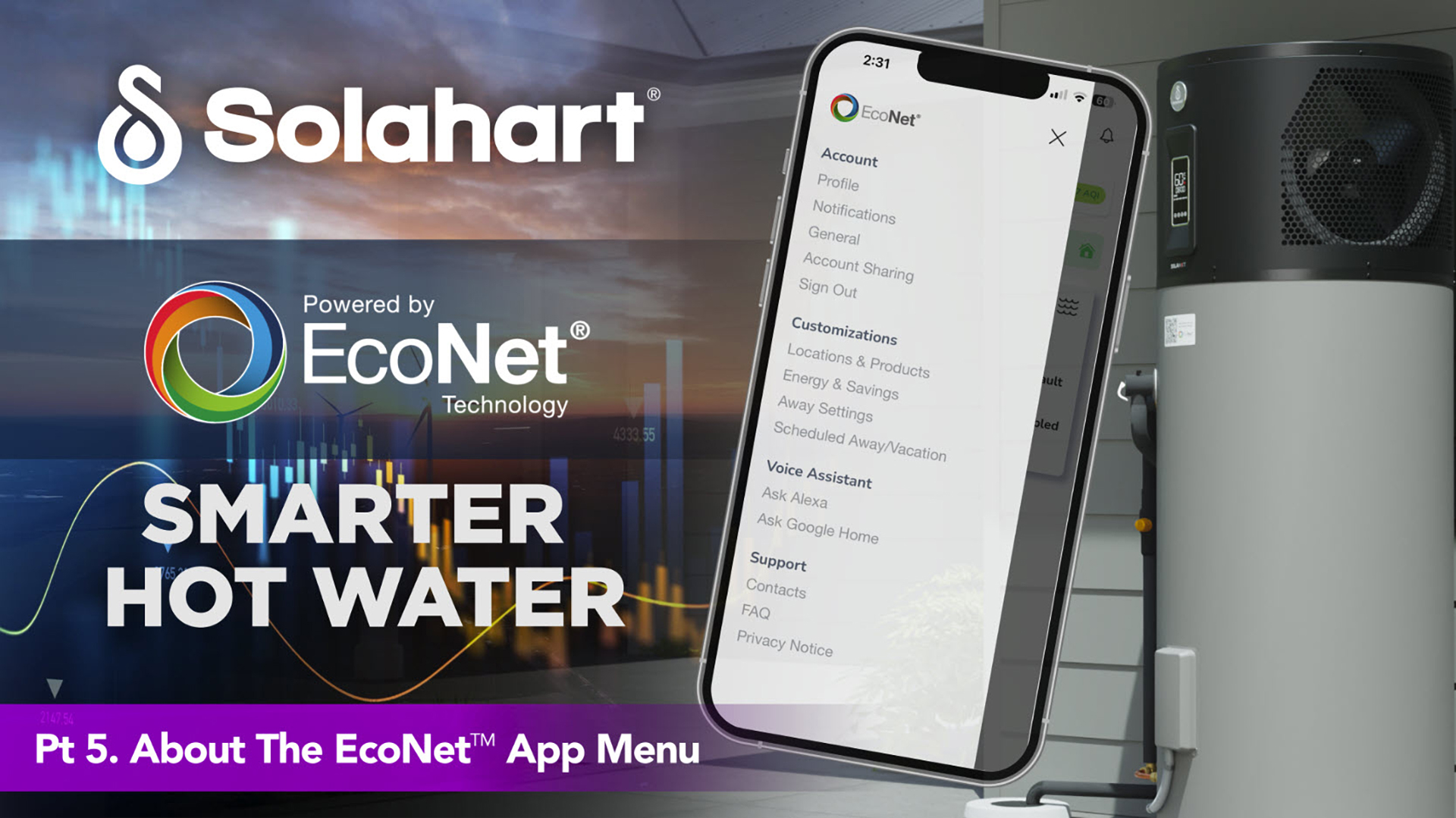 The EcoNet™ Menu